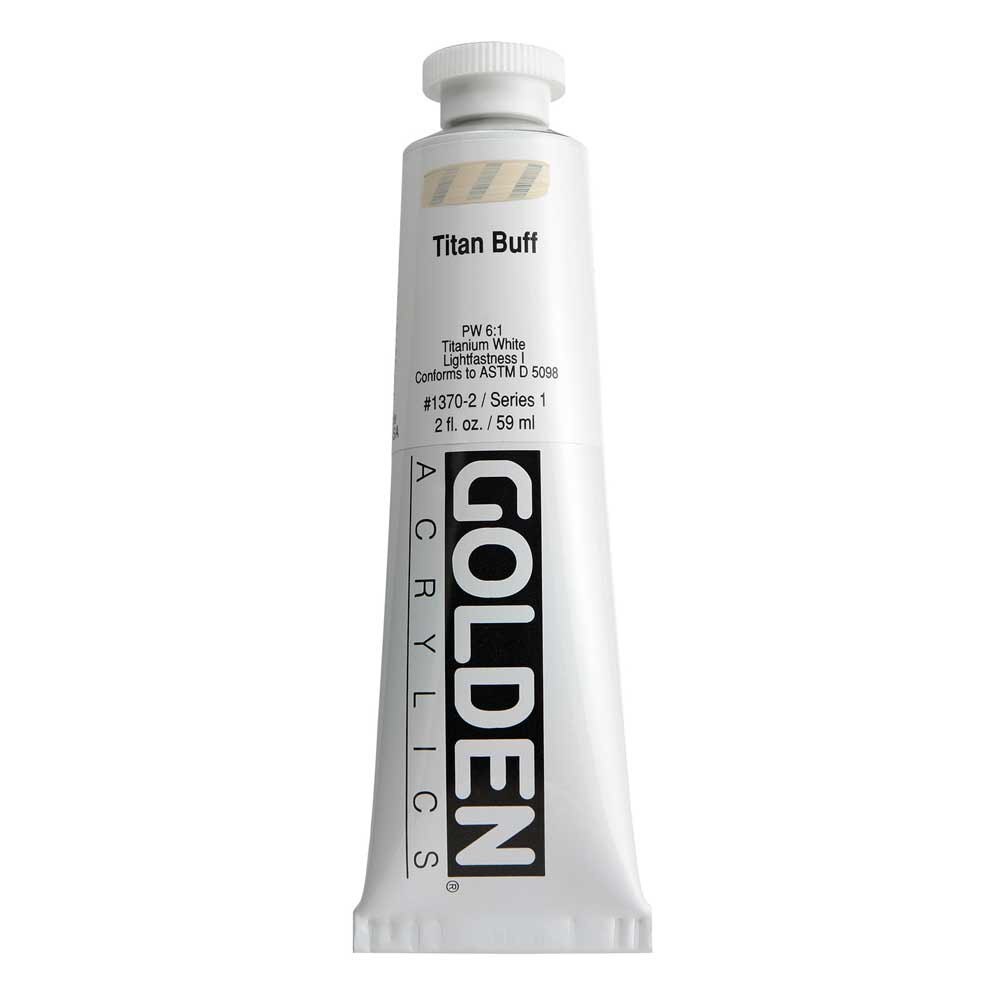 Golden Heavy Body Acrylic Tube 2oz Titanium Buff